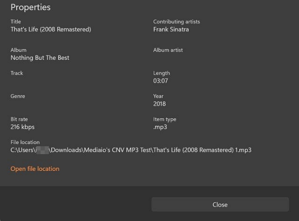 same quality as YouTube original stream | CnvMP3 Review