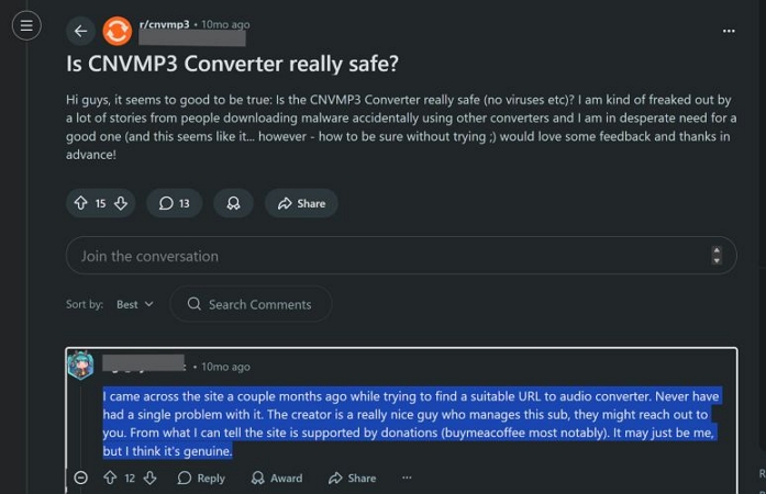 safety | CnvMP3 Review