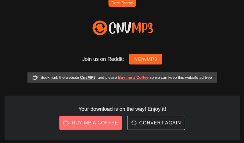 use Convert Again | CnvMP3 Review