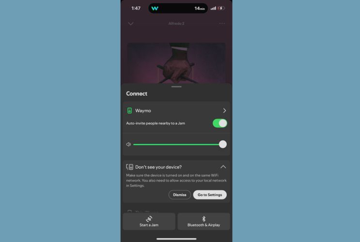Spotify Jam | Play Spotify on Waymo