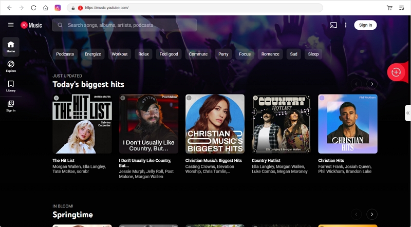 access YTMusic library | Rip Music from YouTube