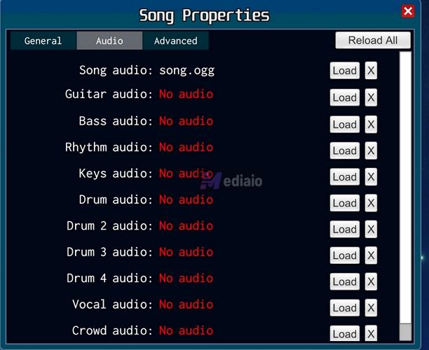 switch to Audio | Add Songs to Clone Hero