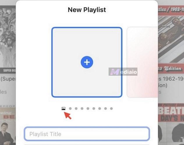 add button | Change Apple Music Playlist Covers