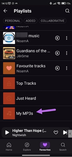 Musik hochladen