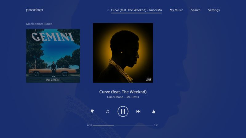highlight the album artwork | Delete Stations on Pandora