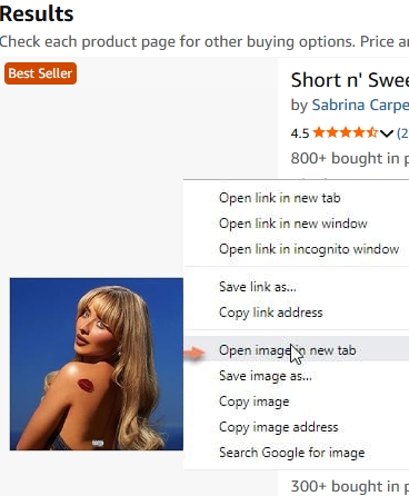 choose Open image in new tab | Download Spotify Cover Art