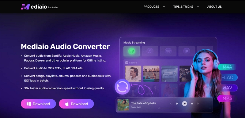open Mediaio | Download Music from YouTube Music to Computer
