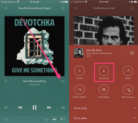 Download option | Pandora Mod APK