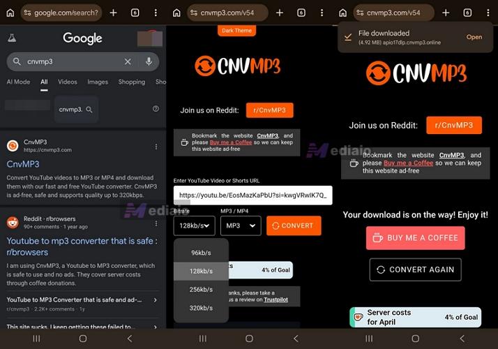 press Download | Download Music to Your Phone from Your Phone