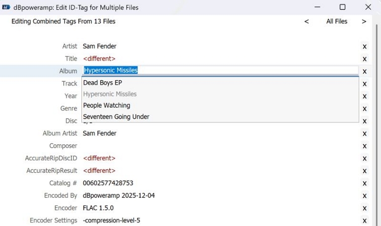 renamed track | Lossless Audio Converters