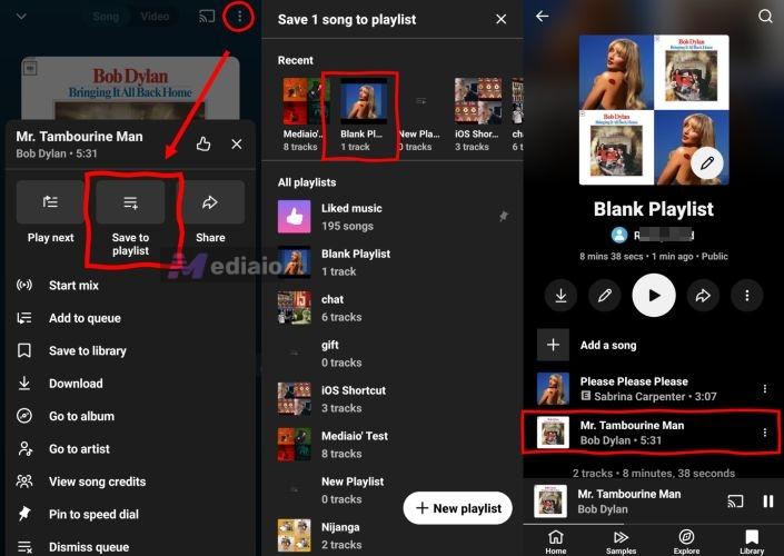 pick playlists | Create a Playlist on YouTube Music
