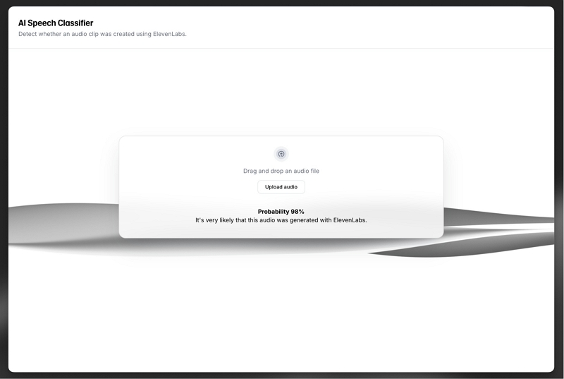 ElevenLabs AI Speech Classifier | how to tell if music is ai generated