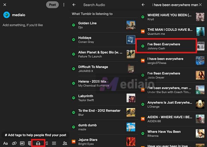 type song name | Add Spotify Music to Tumblr