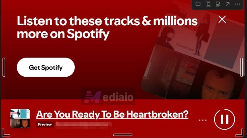 play 30 seconds of the first track | Embed Spotify in Notion