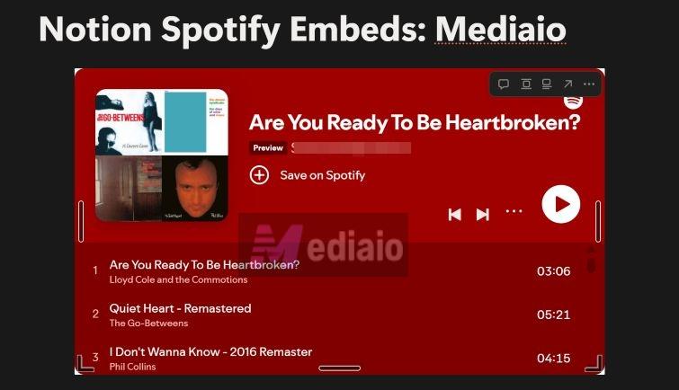 transform URL into Spotify player | Embed Spotify in Notion