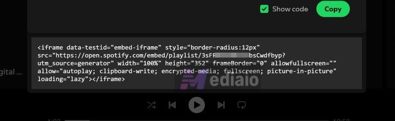 internal widget system | Embed Spotify in Notion
