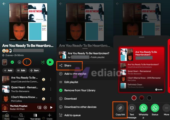tap Copy link | Embed Spotify in Notion