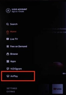 choose Extras | Get Spotify on VIZIO TV