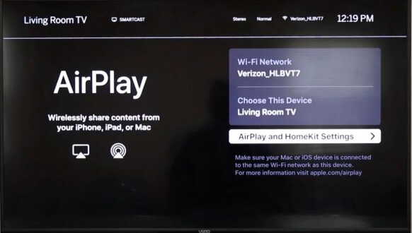 choose AirPlay | Get Spotify on VIZIO TV