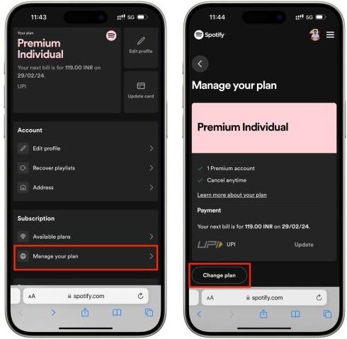 hit Cancel Plan | Keep Spotify Downloads After Canceling Premium