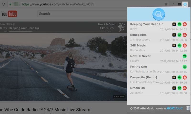 revisit past recognitions | Find a Song by Humming