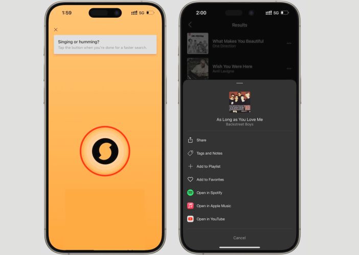 use SoundHound | Find a Song by Humming