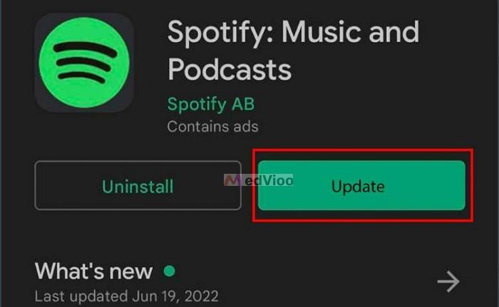 update Spotify | Clear Spotify Cache