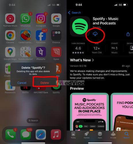 reinstall Spotify | Clear Spotify Cache