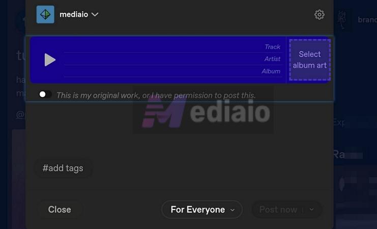 copy track details | Add Spotify Music to Tumblr