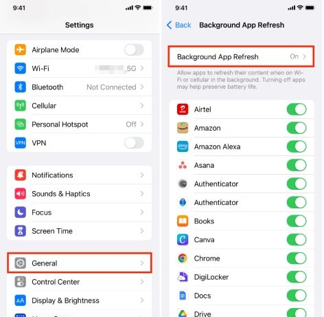 Background App Refresh | Pandora Not Working