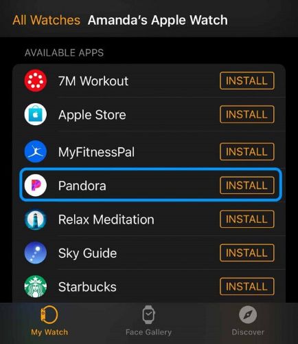 Tap Install | Pandora Not Working