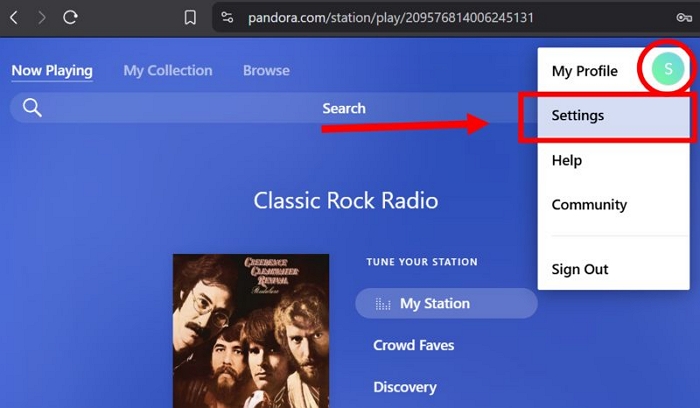 Click Profile | Pandora Not Working