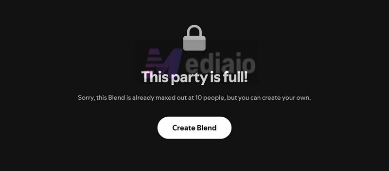 This party is full | How Does Spotify Blend Work