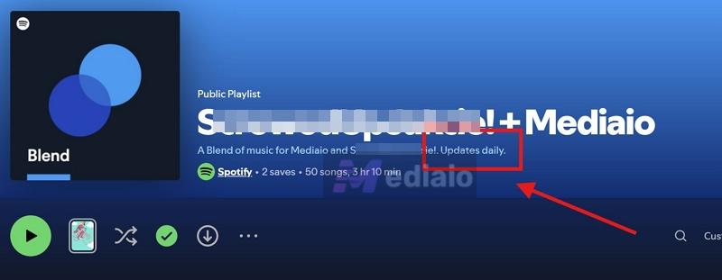 Updates daily message | How Does Spotify Blend Work