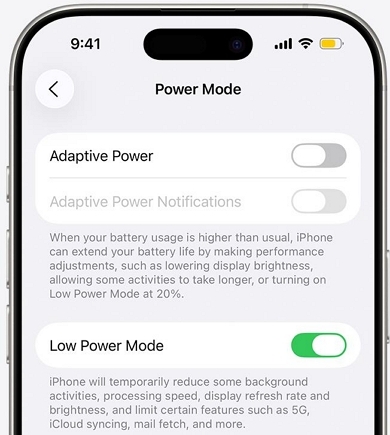 turn off Low Power Mode | Why Does YouTube Music Keep Pausing