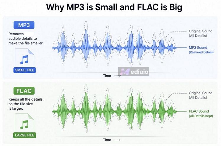FLAC size | MP3 vs FLAC