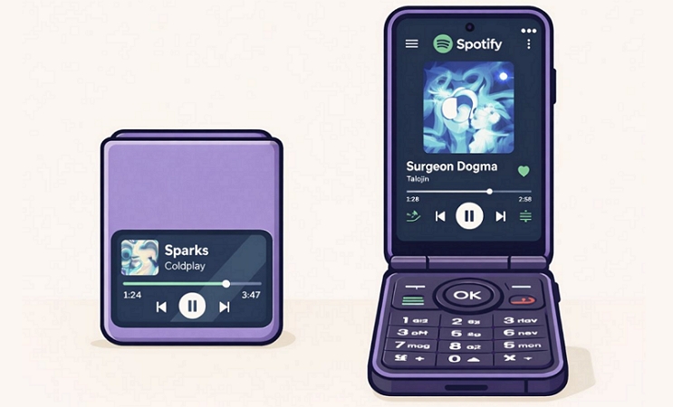 play Spotify on Flip phones | Flip Phones with Spotify