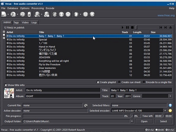 fre:ac | offline audio converter for bulk processing