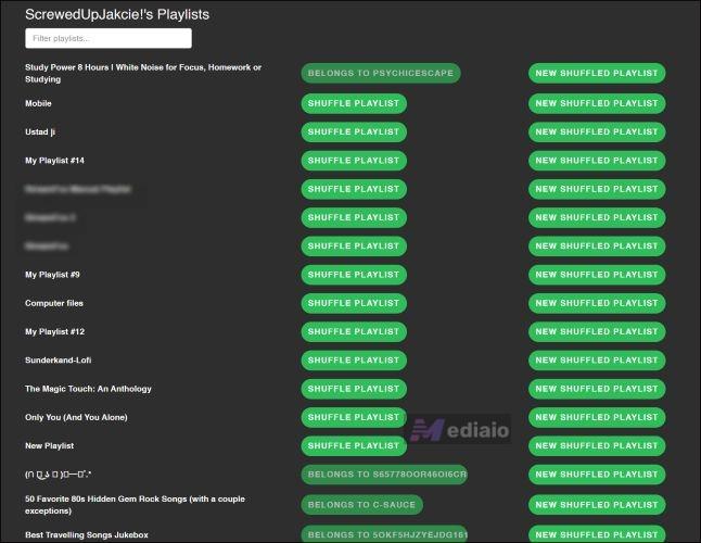 create Shuffled version | Spotify Playlist Randomizers Online