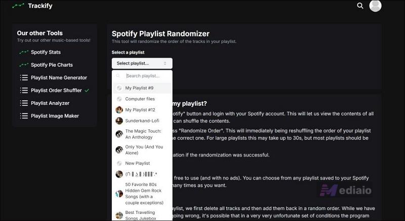 hit Randomize Order | Spotify Playlist Randomizers Online