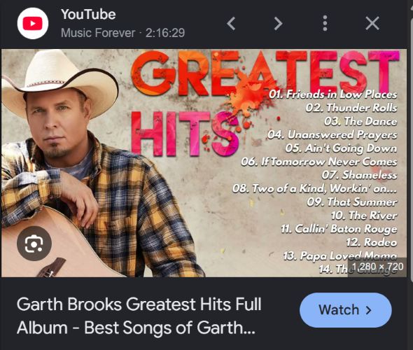 unofficial uploads | Garth Brooks Not on Spotify