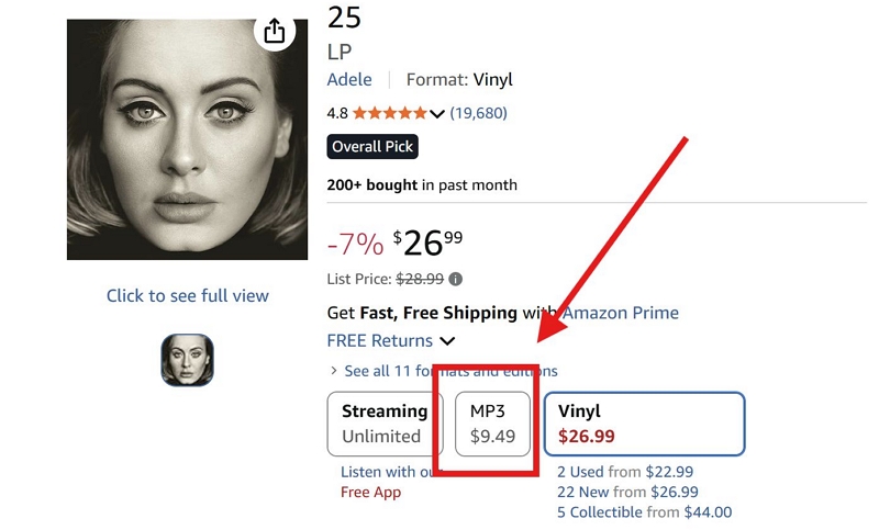 purchase songs from Amazon | Transfer Music to MP3 Player
