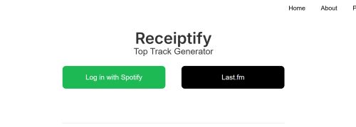 click Log in with Spotify | Spotify Receipt