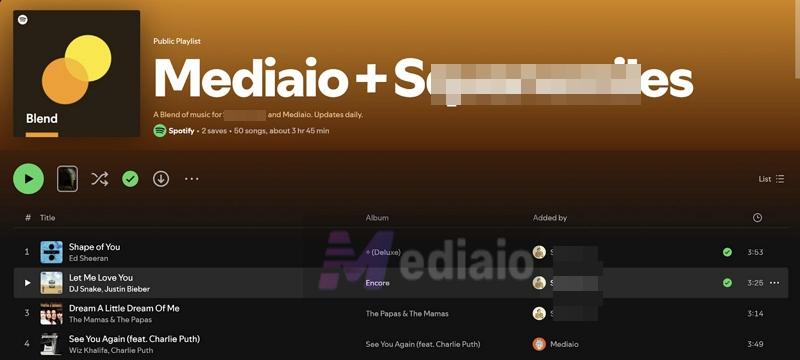 created Blend | How Does Spotify Blend Work
