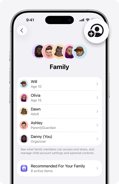 add family members | apple music family sharing