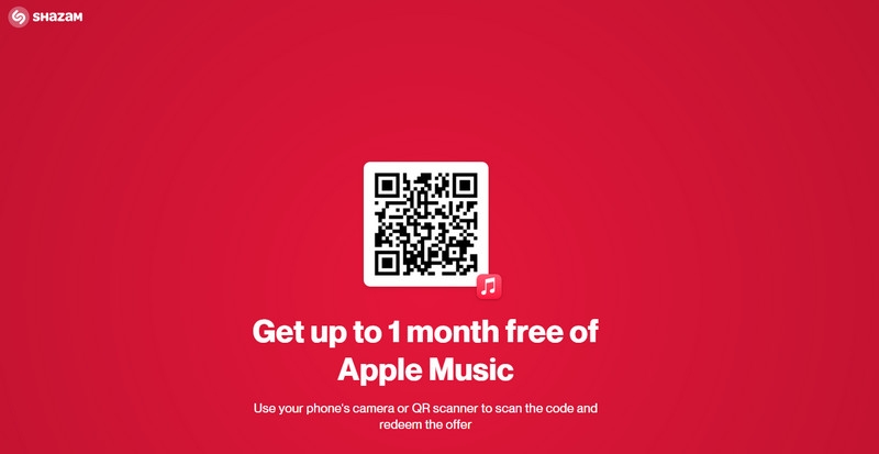 prompt to redeem | get apple music for free