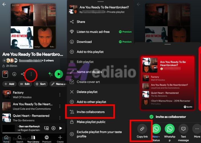 generate Invite Link | Make Your Playlist Collaborative on Spotify