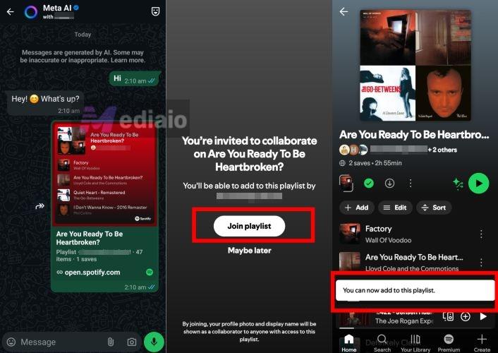 click Join playlist | Make Your Playlist Collaborative on Spotify