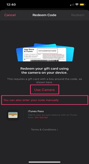 Redeem via the Apple Music app 3 | apple gift card for apple music