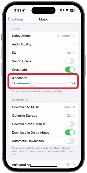 Turn On Crossfade on Apple Music iphone | create a playlist on amazon music